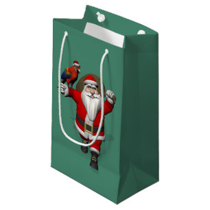 Sweet Santa Claus Lieben Macaws Parrots Kleine Geschenktüte