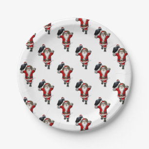 Sweet Santa Claus Lieben Ravens Pappteller