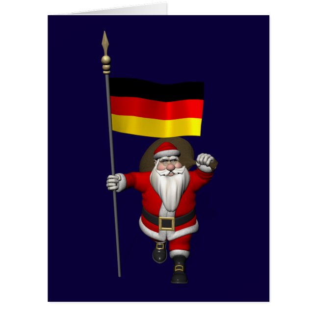 Sweet Santa Claus With Ensign Of Germany (Vorderseite)