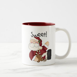 Sweet Santa Holiday Tshirts und Geschenke Zweifarbige Tasse