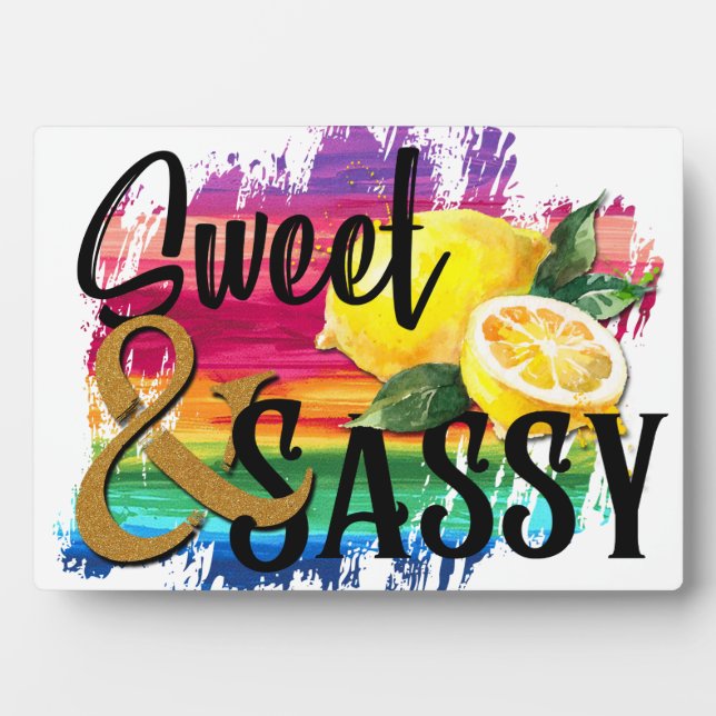Sweet & Sassy Fotoplatte (Vorderseite)
