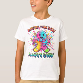 Sweet & Sassy Gingerbread Kids T-Shirt