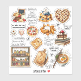 Sweet & Savory Delights-Aufkleber Aufkleber