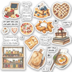 Sweet & Savory Delights-Aufkleber Aufkleber