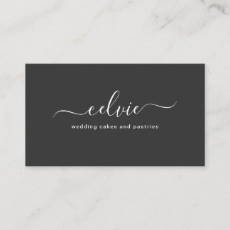 Sweet Savvy Chic Elegante Minimalistische Visitenk Visitenkarte