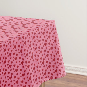 Sweet Scatter Hearts - Candy Pink & Rot Tischdecke