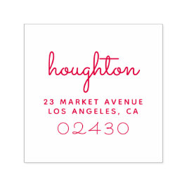 Sweet Script Family Name Rücksendeadresse Permastempel