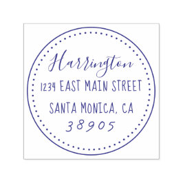 Sweet Script Family Name Rücksendeadresse Permastempel