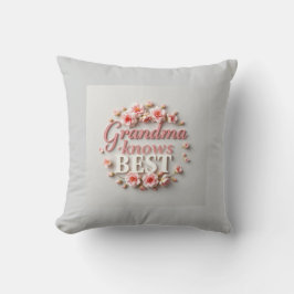 Sweet Script Oma Pink Blume Kissen