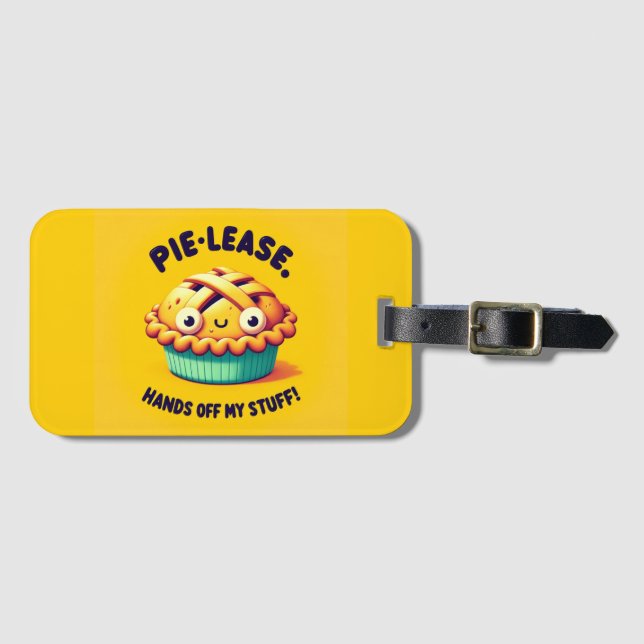 Sweet Security - Pie-Themed Gepäckanhänger (Vorderseite (Horizontal))