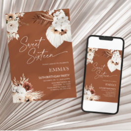 Sweet Seize Anniversaire Invitation 16E Anniversai