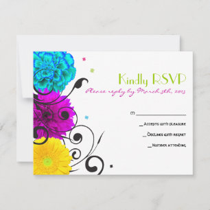 SWEET SENCES Bat Mitzvah Replik Card RSVP Karte