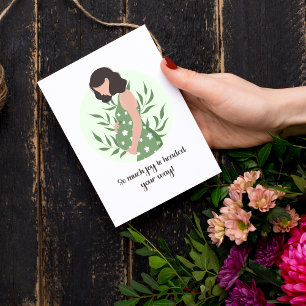 Sweet Sentimental Baby Message for Erwartete Mama Karte