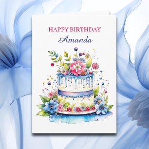 Sweet Sentimental Personalisiert Geburtstag für si Karte