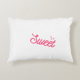 “Sweet Serenity: White Decorative Pillow” Dekokissen