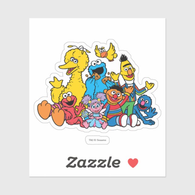 Sweet Sesame Street Pals Aufkleber (Blatt)