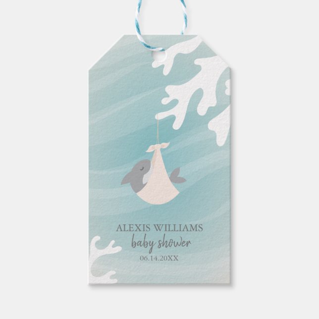 Sweet Shark Baby Geschenkanhänger (Vorderseite)