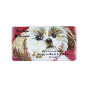 Sweet Shih Tzu ADDRESS Adressaufkleber