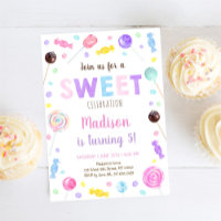 Sweet Shop Lollipop Candy Birthday