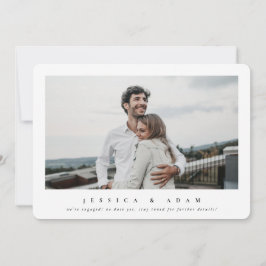 Sweet + Simple Modern Wir sind Verlobt! Single Fot