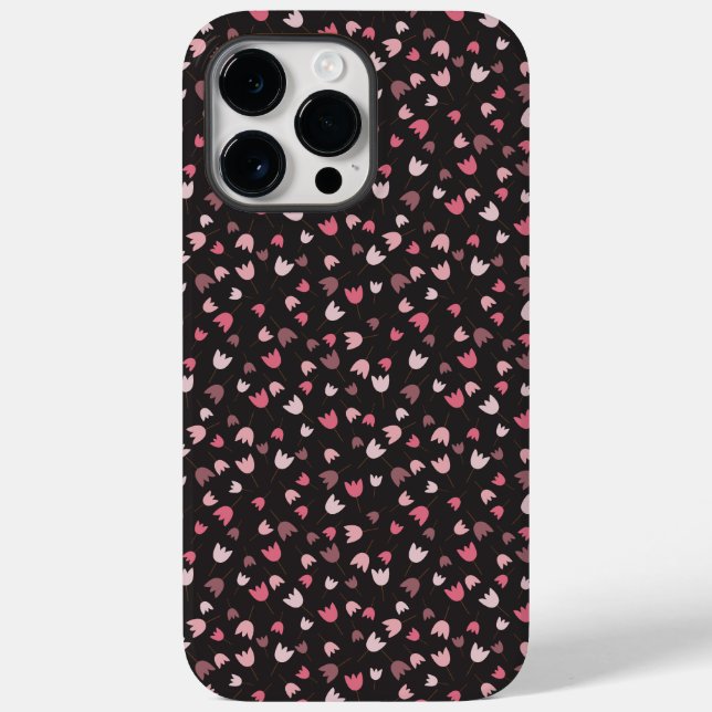 Sweet Simple Pink Tulip Pattern - Alle Richtungen Case-Mate iPhone 14 Pro Max Hülle (Rückseite)