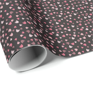 Sweet Simple Pink Tulip Pattern - Alle Richtungen Geschenkpapier