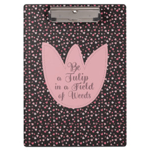 Sweet Simple Pink Tulip Pattern - Alle Richtungen Klemmbrett