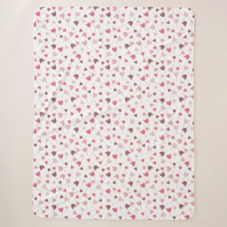 Sweet Simple Pink Tulip Pattern - Alle Richtungen Sherpadecke