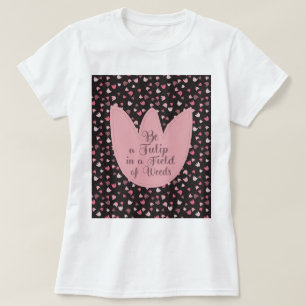 Sweet Simple Pink Tulip Pattern - Alle Richtungen T-Shirt