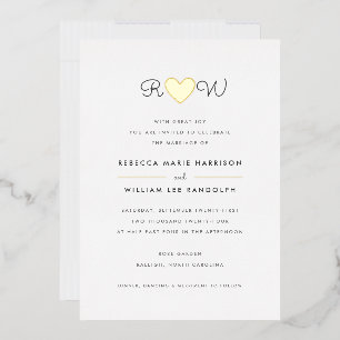 Sweet Simplicity Wedding Folieneinladung