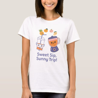 Sweet Sip, Sunny Trip – Kawaii Summer Smoothy T-Shirt