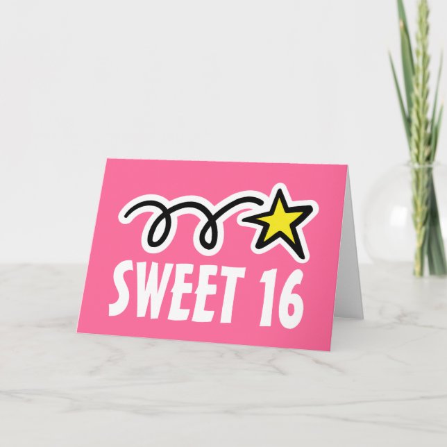 Sweet sixteen (16) Cartes d'anniversaire (Devant)