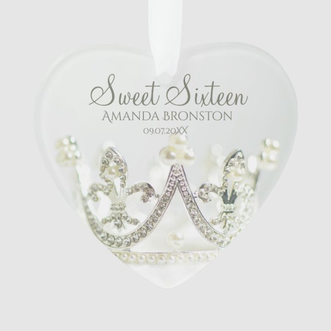 Sweet sixteen de la Couronne princesse d'argent Él (devant)