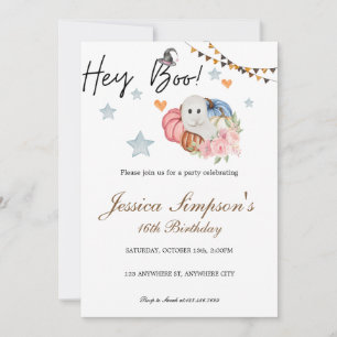 Sweet sixteen Invitation d'anniversaire