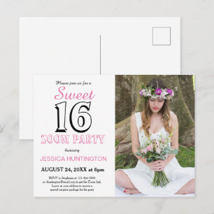 Sweet sixteen Invitation de fête d'anniversaire vi