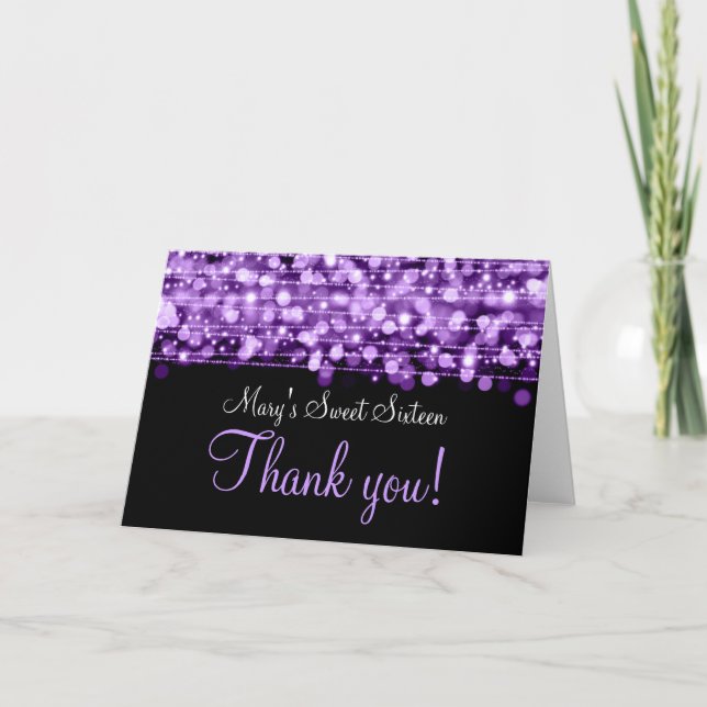Sweet sixteen Merci Flamme violet (Devant)