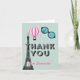 Sweet sixteen Paris Thème Anniversaire Carte de re