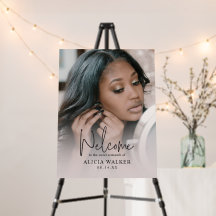 Sweet sixteen photo personnalisé Affiche de bienve