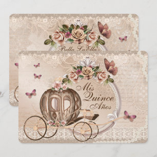 Sweet sixteen Quinceanera Invitations d'anniversai