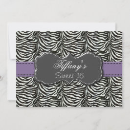 sweet sixteen violet tendance Invitation