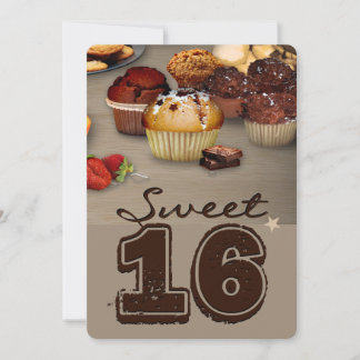 Sweet Sixzehnte Geburtstag Einladung