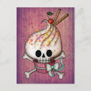 Sweet Skull Cupcake Postkarte