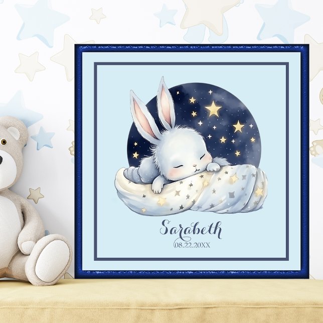Sweet Sleeping Baby Bunny Kinderzimmer Art Poster (Von Creator hochgeladen)