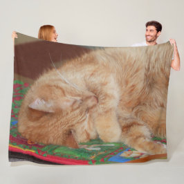 Sweet Sleeping Ginger Boy Fleecedecke