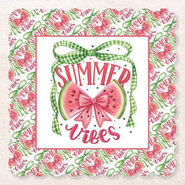 Sweet Slice of Summer Untersetzer (Vorderseite)