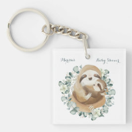 Sweet Sloth Mommy Cuddle Wreath Baby Dusche Gefall Schlüsselanhänger