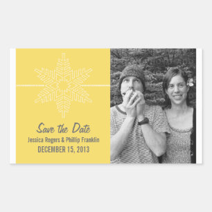Sweet Snowflake Enregistrer les stickers Date, Jau