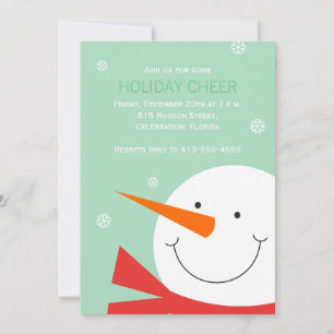 Sweet Snowman Weihnachten Einladung