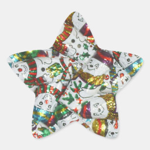 Sweet Snowmen Aufkleber Star
