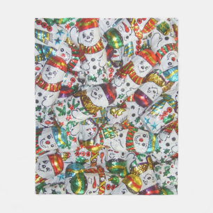 Sweet Snowmen Fleece Decke